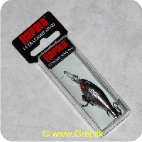 022677194110 - Rapala Ultra Light Shad - Chrome - 4cm/3g - Arbejdsdybde: 1.2-1.5m