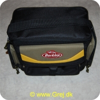 028632256497 - Berkley taske med 4 bokser i - Str.: 20cmx30cmx20cm - Sort/Gul