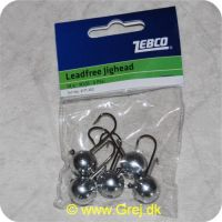 4029569317684 - Zebco blyfri jighoveder - 14 g pr stk - 5 stk - Krogstørrelse 1/0