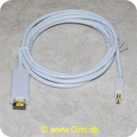 4040849528613 - HDMI til Mini Display Port - 2m - Hvid