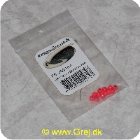 5704041014747 - Hot Heads perler til øjne - 4,0mm - Fluo. Pink - ca. 15 stk