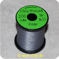 5704041100228 - UNI-Thread - 8/0 - Grå - 200 yards