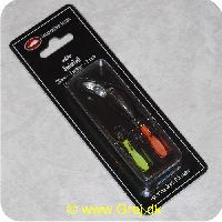 5704241002919 - Innovativelures Swim Tail - 30mm - 2 haler - Sort m/orange og gul hale