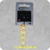 5707549257753 - Great Heron 13g - 5.5cm - 13 gram - Inflamed - Gul med røde prikker