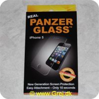 5711724010101 - Panzer glass til Iphone 5 - Rigtig stærkt skærmbeskyttelse fra PanzerGlass