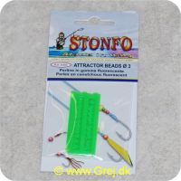 8028651014711 - Stonfo attractor fluorecerende gummi beads (øjne) - 3mm - Grønne