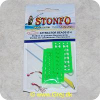 8028651014766 - Stonfo attractor fluorecerende gummi beads (øjne) - 4mm - grønne