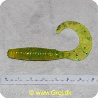 JIG75KGG - Jig haler - En livlig Jig Hale. Halerne er 75 mm - Farve : Klar grøn m/Glimmer