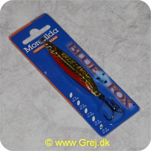 027752080029 - Blue Fox Møresilda 22 gram - Guld/rød holografisk