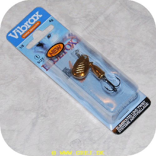 027752106514 - Vibrax Gylden med streger - Super Shallow - Str. 1