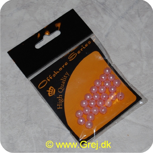 058367703040 - Perler - Rose - 8 mm - ca. 24 stk - Til spinnebygning