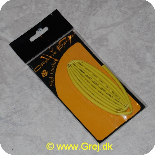 058367703052 - Shrink Tube Gul 3 mm - 1 meter - Til spinnebygning - RAV3052