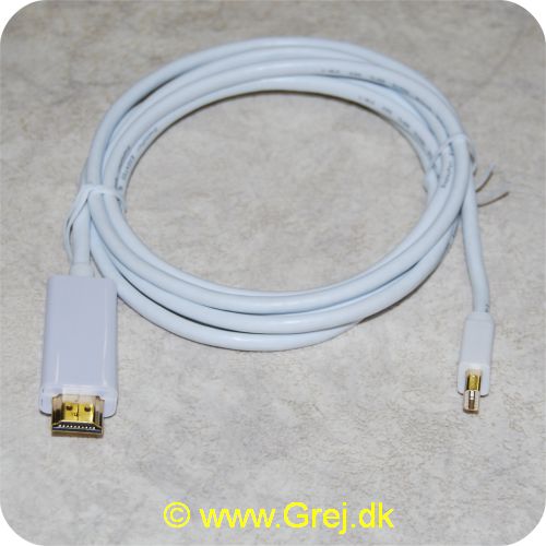 4040849528613 - HDMI til Mini Display Port på 2m i Hvid