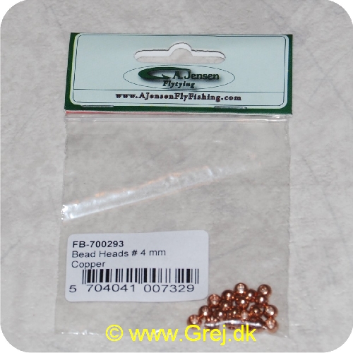 5704041007329 - Bead Heads - 4mm - Copper