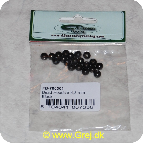 5704041007336 - Bead Heads - 4,8mm - Black