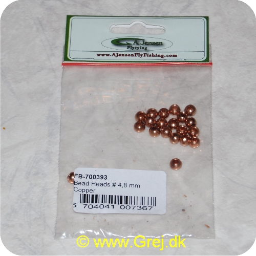 5704041007367 - Bead Heads - 4,8mm - Copper