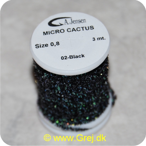 5704041018585 - Micro Cactus Chenille - Sort - 3 meter - Size 0,8