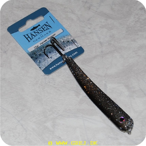 5706301666017 - Hansen Stripper 22 gram Sort/sølv nistret