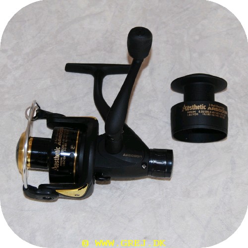5707549212691 - VI32500 Aesthetic AR 5000R - 0.35mm/200m - 2+1 BB - Graphite eks. spole - Bagbremse - Gear Ratio: 5.5:1