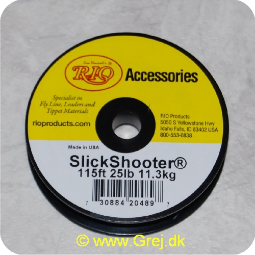 730884204897 - Rio SlickShooter flad monofil skydeline - 34.5 meter - 25 lbs - 11.3kg - blå