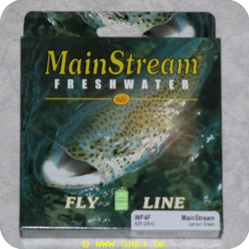 730884207416 - Rio Mainstream - Freshwater - Weight Forward 4 Floating - Lemon Green - 25 meter.