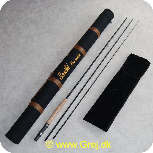 90-6-3D - Saxild Pro Series Fluestang 9.0 fod # 6 - Tredelt - Transportlængde: 98 cm - Leveres i transportrør